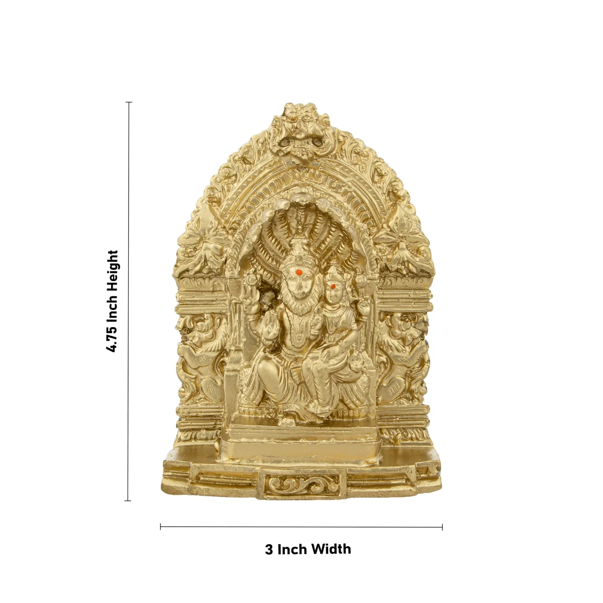 Lakshmi Narasimhar Idol With Arch | Lakshmi Narasimhar Statue/ Resin Statue for Pooja - Image 4