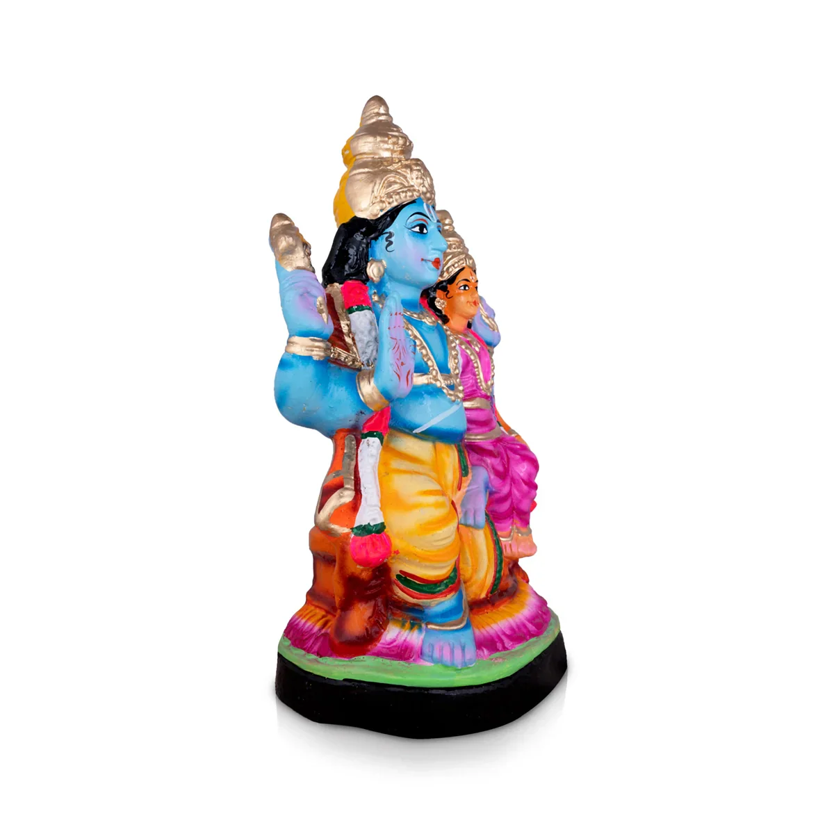 Lakshmi Narayanan Paper Mache Golu Bommai - 12 x 8.5 Inches | Giri Golu Doll/ Navaratri Golu Bomma/Gombe/Bommai - Image 3
