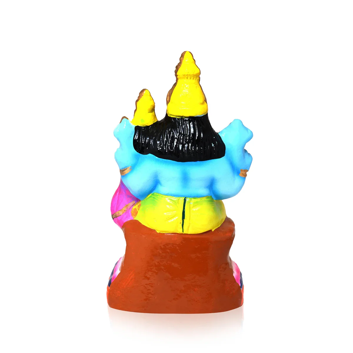 Lakshmi Narayanan Clay Golu Bommai - 10 x 5 Inches | Giri Golu Doll/ Navaratri Golu Bomma/Gombe/Bommai - Image 4