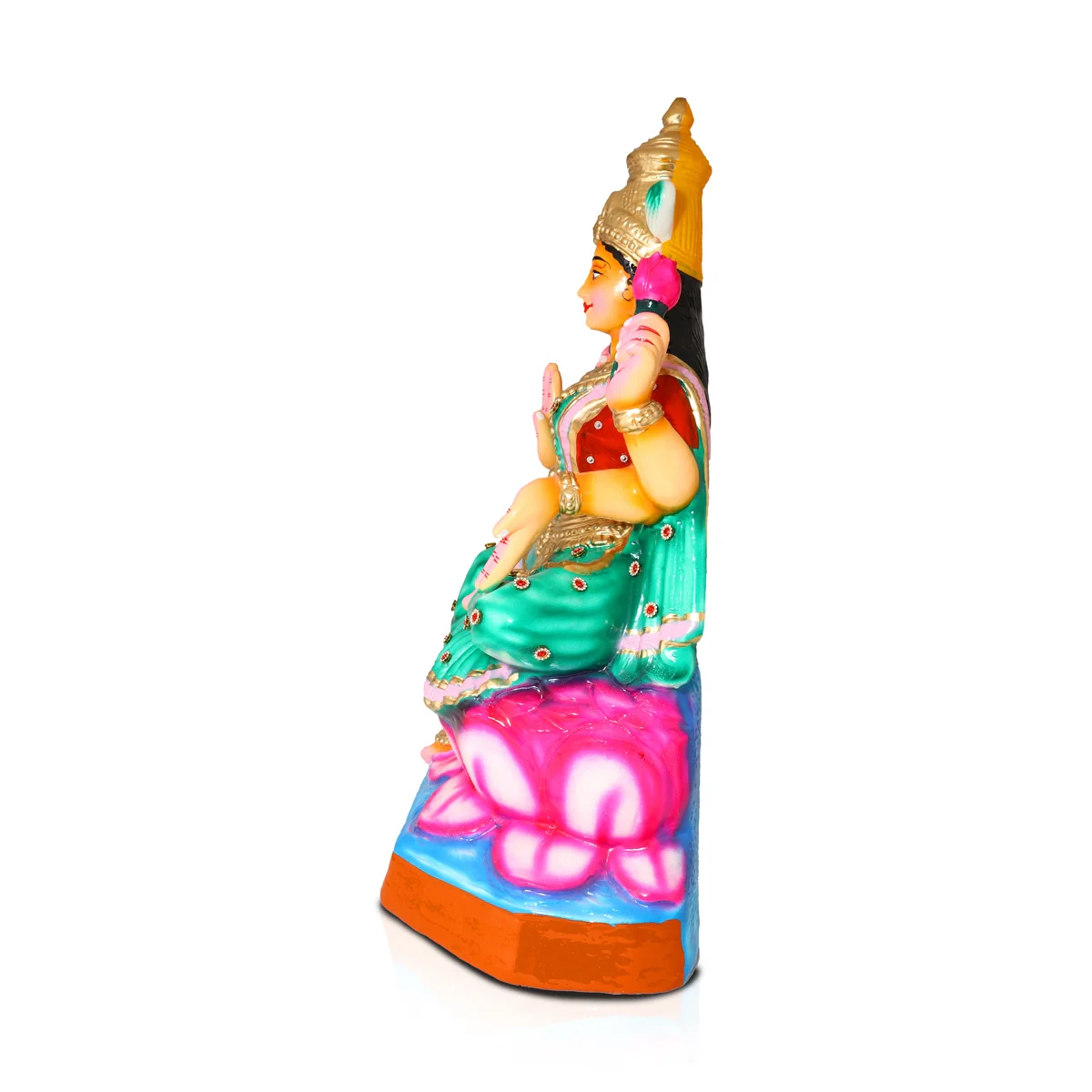 Lakshmi Paper Mache Golu Bommai - 21 x 10 Inches | Giri Golu Doll/ Navaratri Golu Bomma/Gombe/Bommai - Image 3