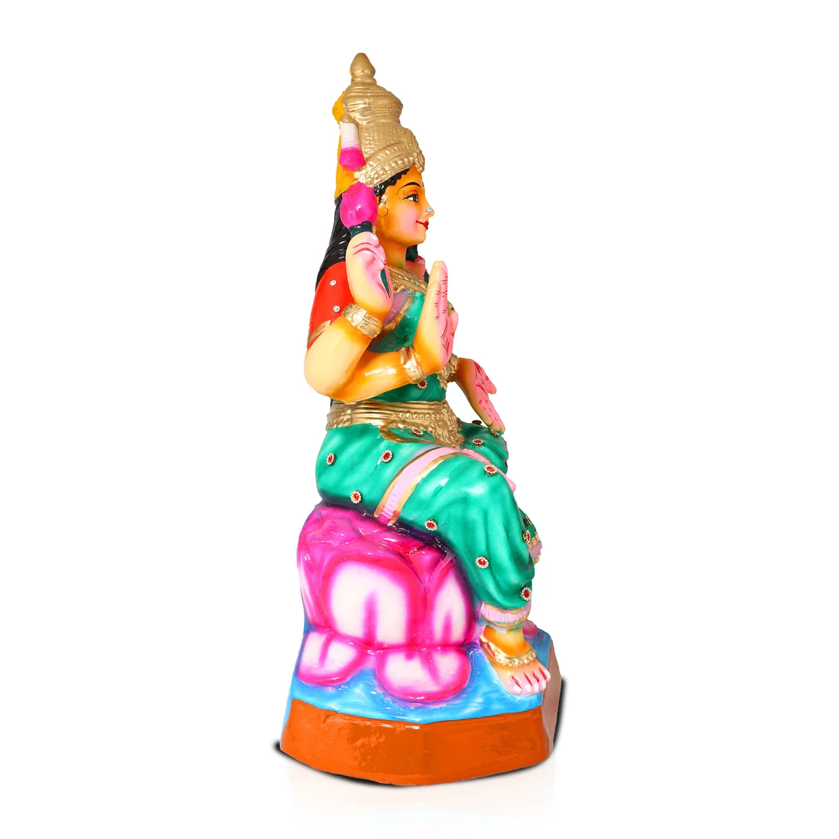 Lakshmi Paper Mache Golu Bommai - 21 x 10 Inches | Giri Golu Doll/ Navaratri Golu Bomma/Gombe/Bommai - Image 4