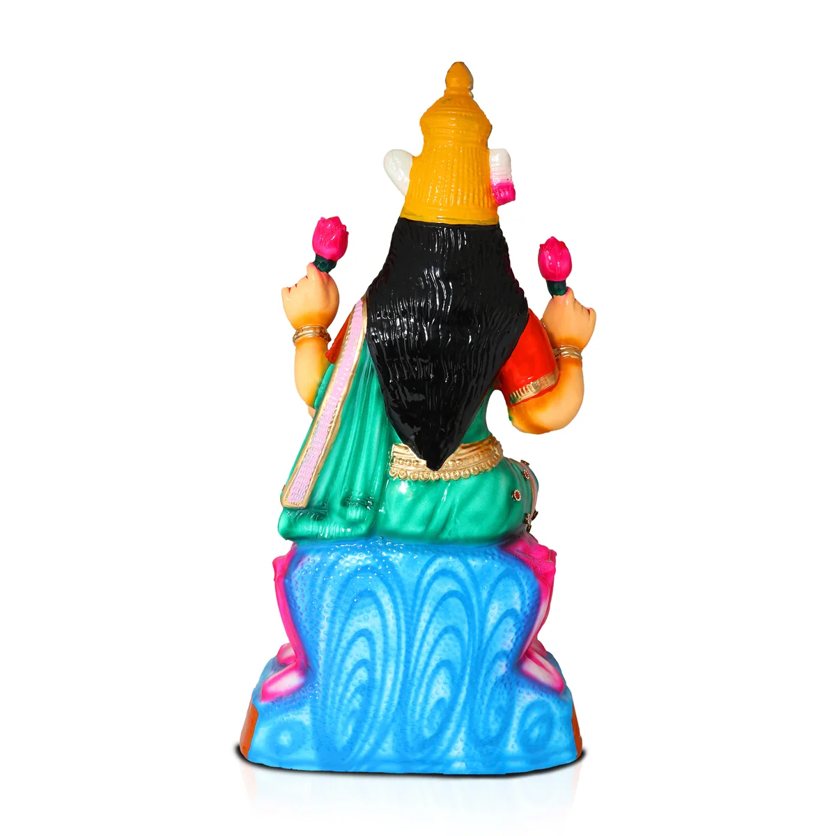 Lakshmi Paper Mache Golu Bommai - 21 x 10 Inches | Giri Golu Doll/ Navaratri Golu Bomma/Gombe/Bommai - Image 5