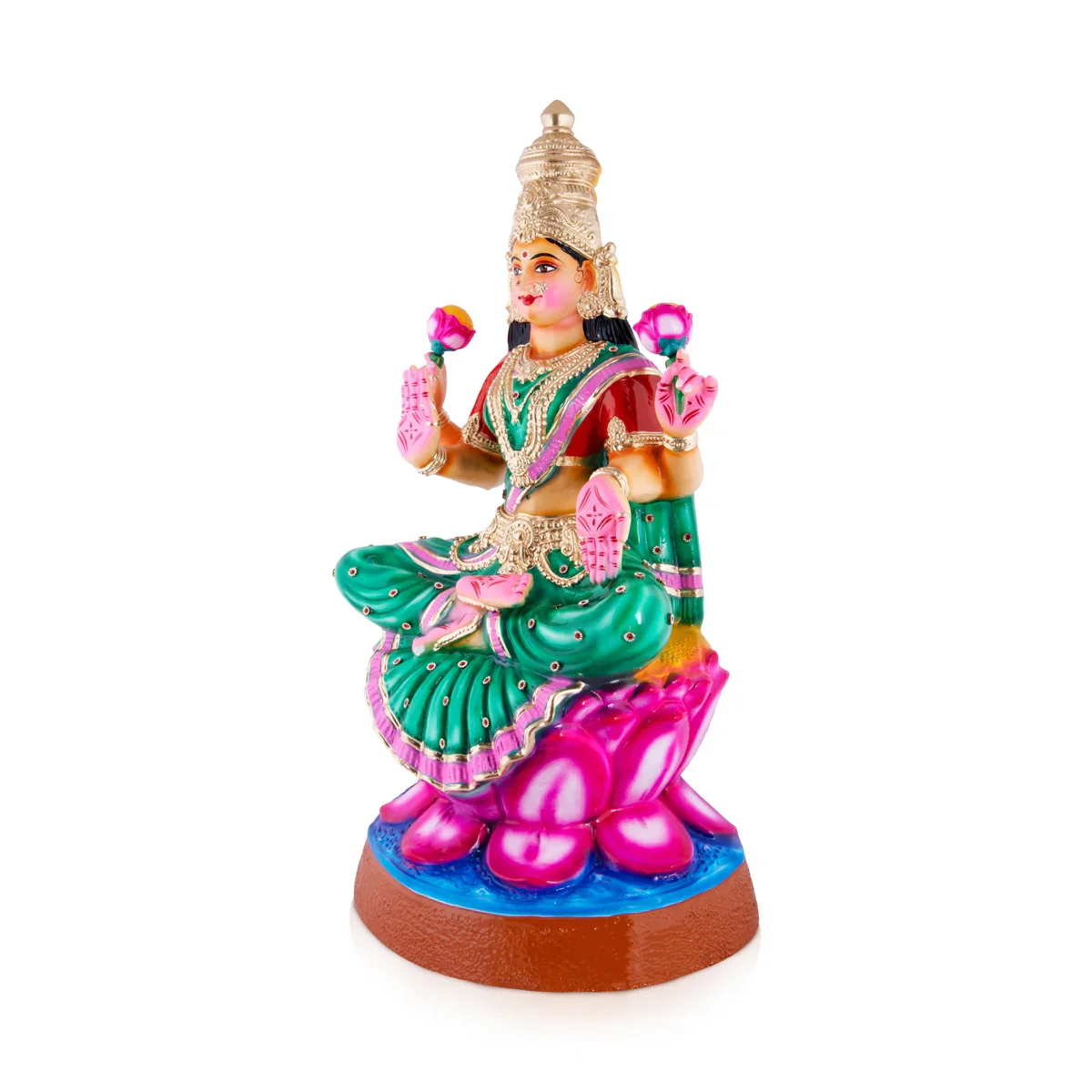 Lakshmi Paper Mache Golu Bommai - 32 x 16 Inches | Giri Golu Doll/ Navaratri Golu Bomma/Gombe/Bommai - Image 2