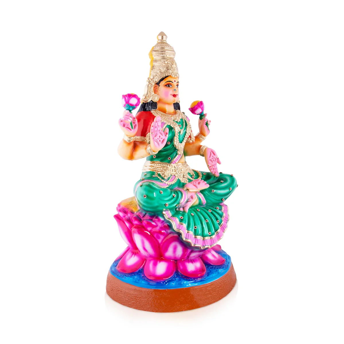 Lakshmi Paper Mache Golu Bommai - 32 x 16 Inches | Giri Golu Doll/ Navaratri Golu Bomma/Gombe/Bommai - Image 3