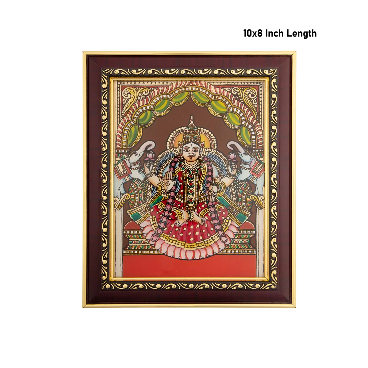 Lakshmi Photo Frame - 10 x 8 Inches | Tanjore Glass Painting Picture Frame for Home - Image 5