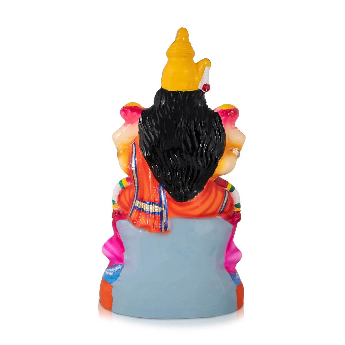 Lakshmi Sitting On Lotus Paper Mache Golu Bommai - 17 x 9 Inches | Giri Golu Doll/ Navaratri Golu Bomma/Gombe/Bommai - Image 5