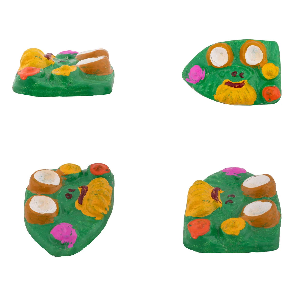 Lakshmi Vilakku Poojai Clay Golu Bommai Set - 15 x 9 Inches | Giri Golu Doll/ Navaratri Golu Bomma/Gombe/Bommai - Image 2