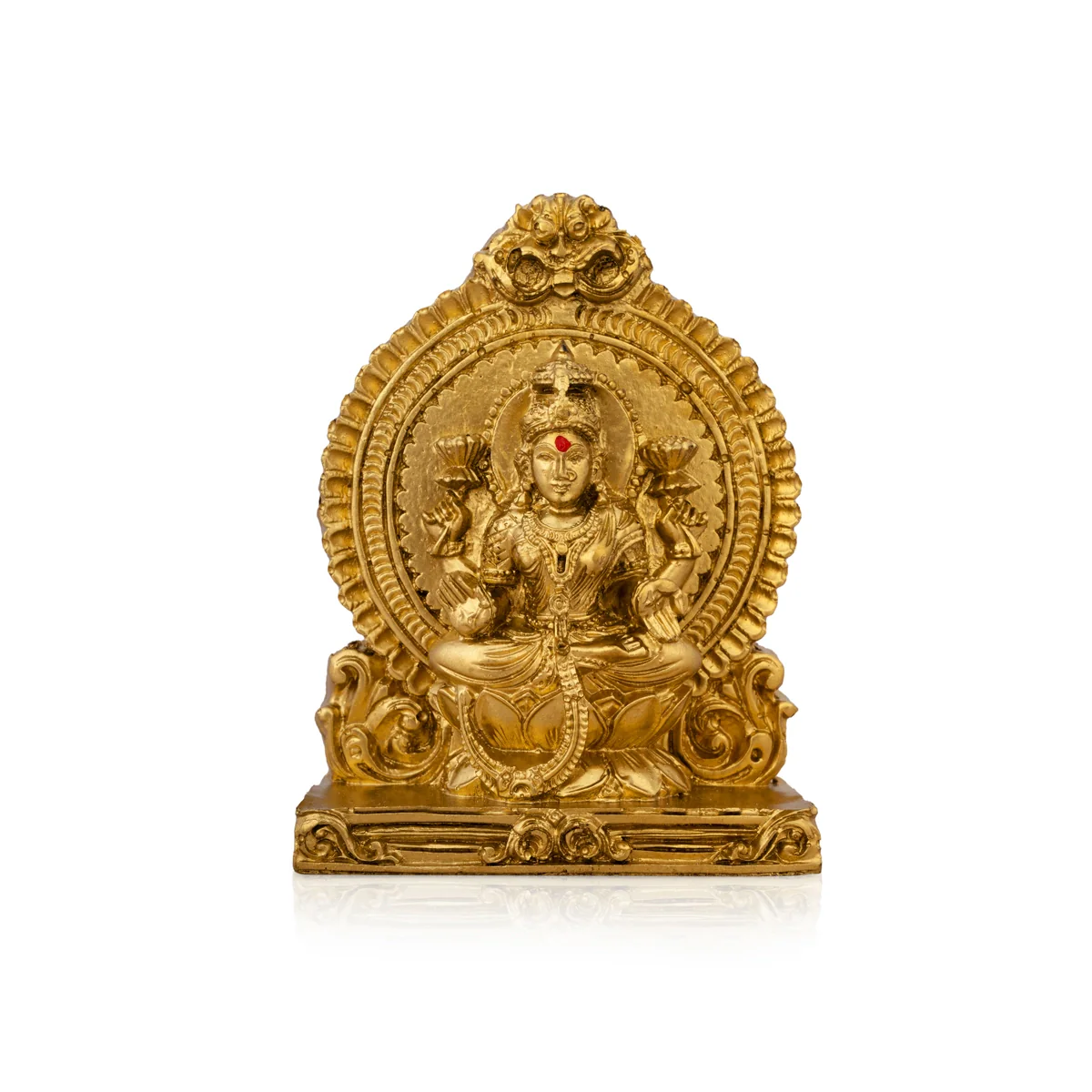 Lakshmi Idol With Arch - 4.5 x 3.25 Inches | Laxmi Murti/ Resin Statue/ Lakshmi Murti for Pooja - Image 2