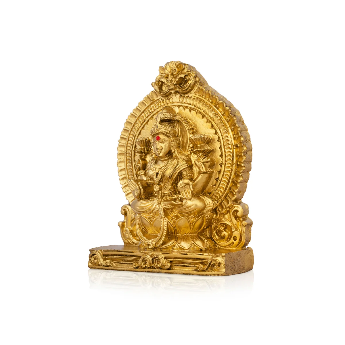 Lakshmi Idol With Arch - 4.5 x 3.25 Inches | Laxmi Murti/ Resin Statue/ Lakshmi Murti for Pooja - Image 3