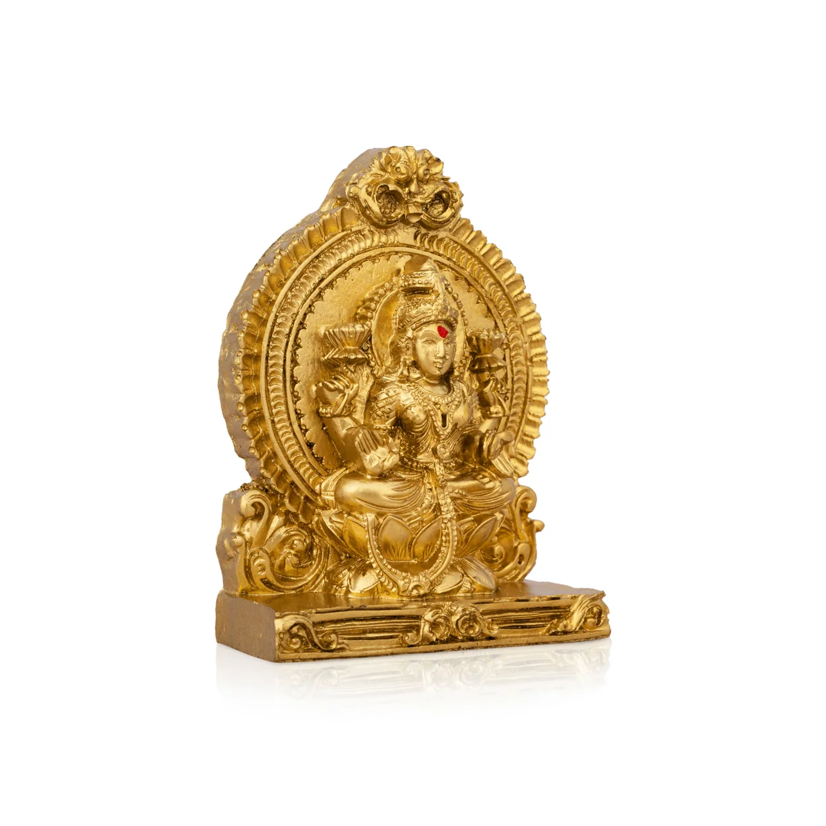 Lakshmi Idol With Arch - 4.5 x 3.25 Inches | Laxmi Murti/ Resin Statue/ Lakshmi Murti for Pooja - Image 4