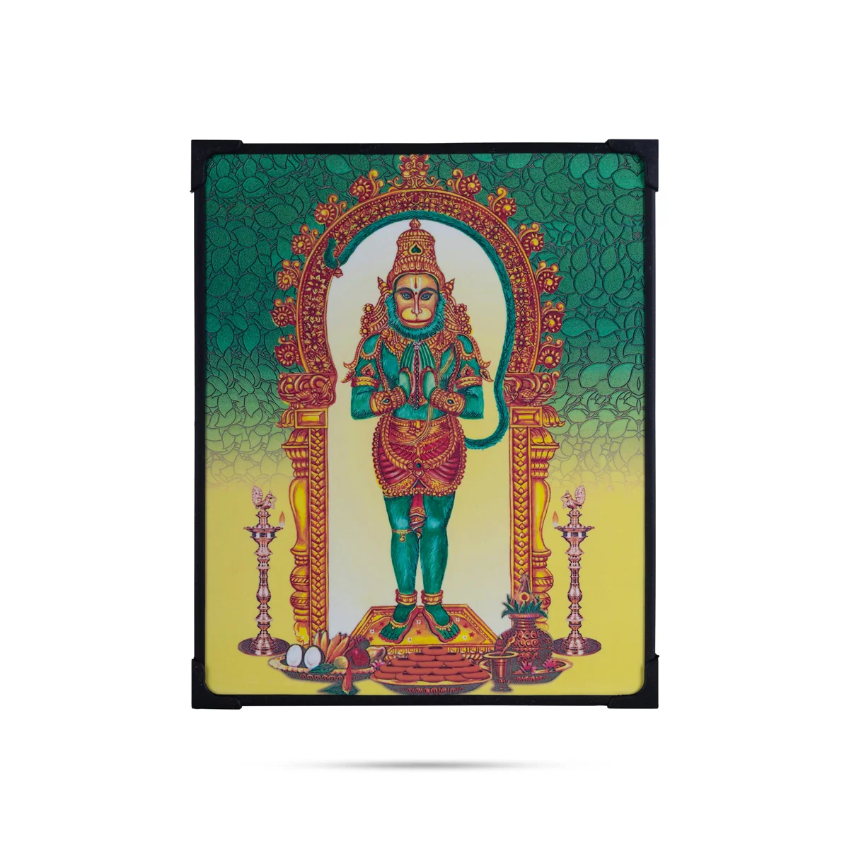 Hanuman Design Laminated Photo Frame - 11 x 9 Inches | Standing Anjaneya Laminated Picture Frame for Home Decor - Image 3