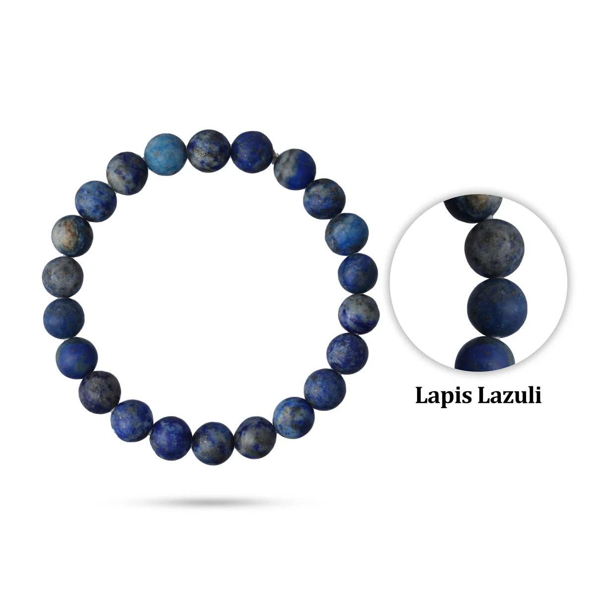Lapis Lazuli Bracelet - 2.5 Inches | Lapis Stone Bracelet/ Crystal Bracelet For Inner Peace & Energy Balancing - Image 6