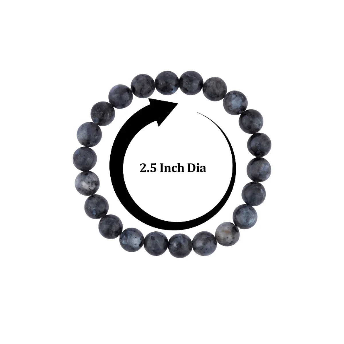 Larvikite Bracelet - 2.5 Inches | Crystal Bracelet/ Crystal Jewellery for Men & Women - Image 3