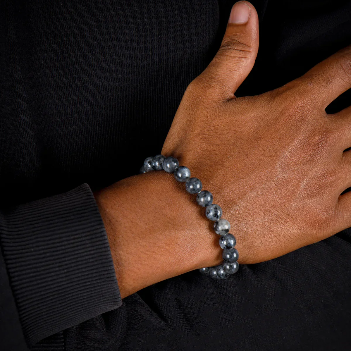 Larvikite Bracelet - 2.5 Inches | Crystal Bracelet/ Crystal Jewellery for Men & Women - Image 5