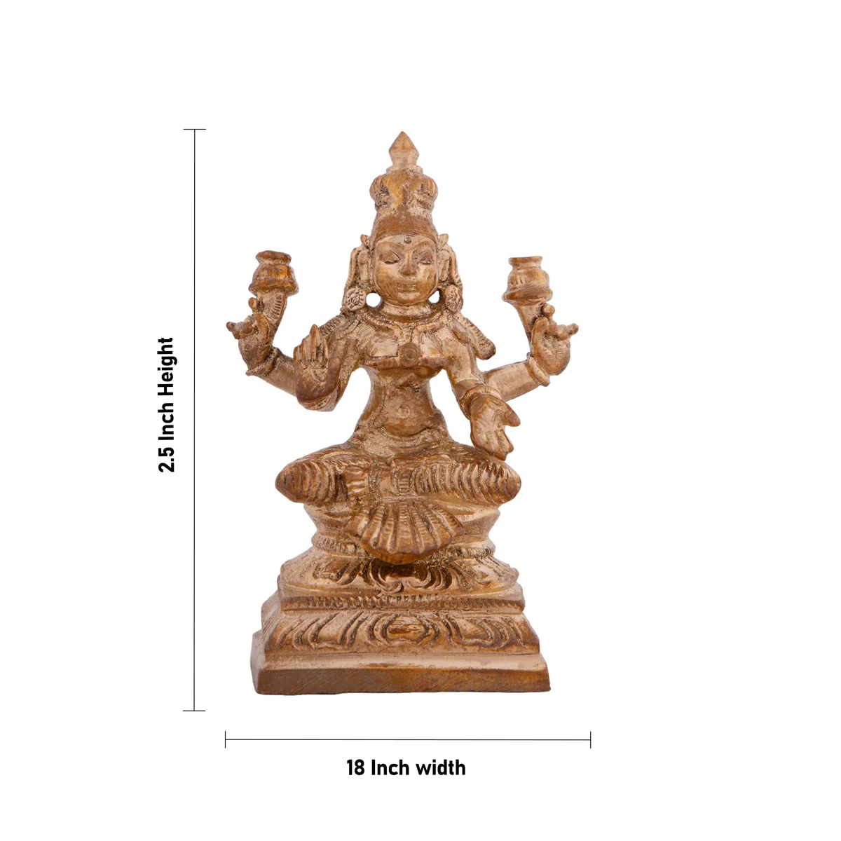 Laxmi Murti - 2.5 Inches | Panchaloha Idol/ Laxmi Idol for Pooja/ 140 Gms Approx - Image 5