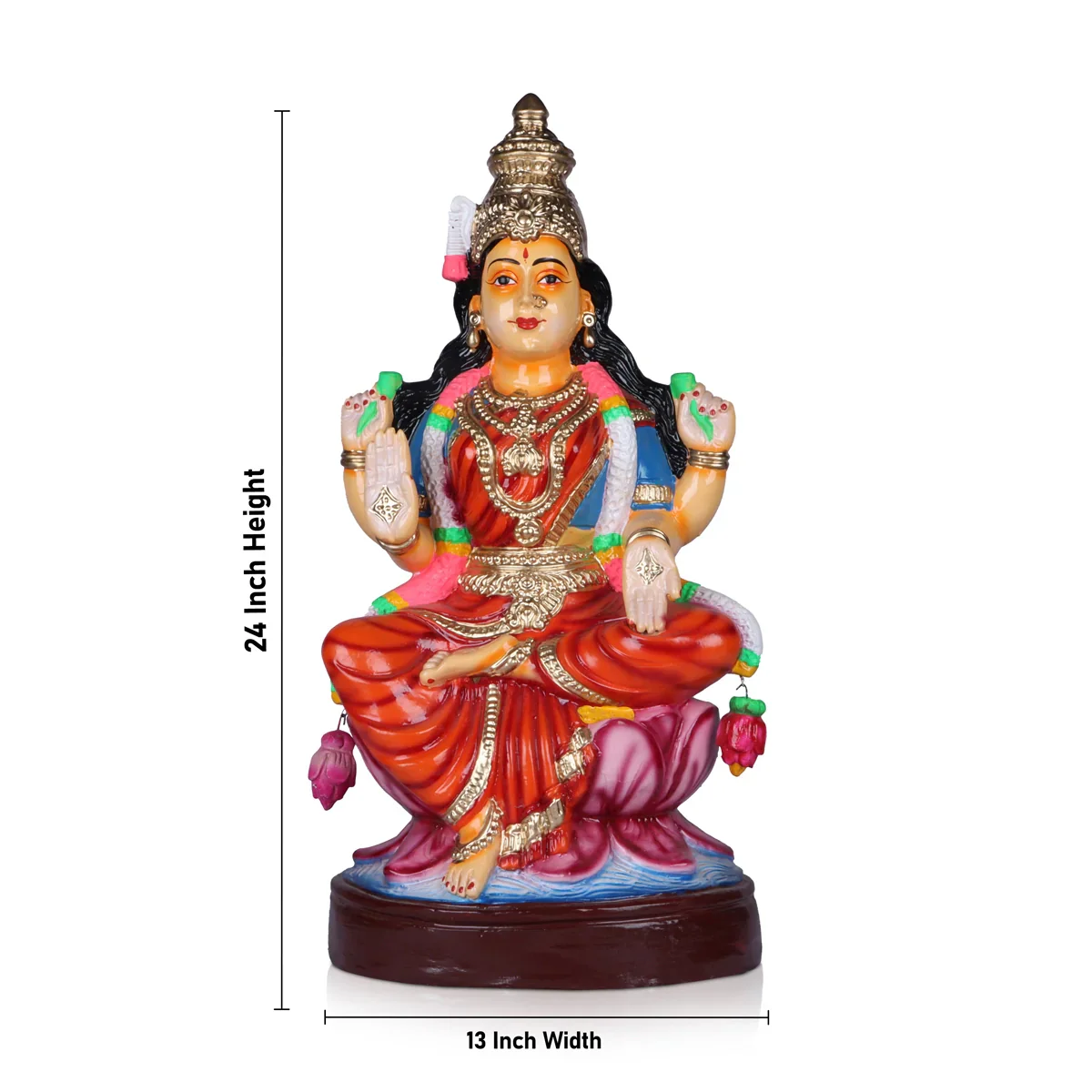 Laxmi Paper Mache Golu Bommai - 24 Inches | Giri Golu Doll/ Navaratri Golu Bomma/Gombe/Bommai - Image 6