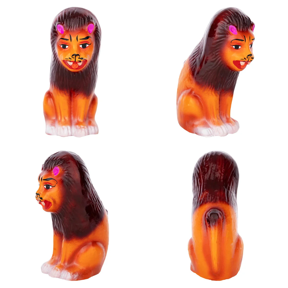 Lion King Story Clay Golu Bommai Set - 6.5 X 3 Inches | Giri Golu Doll/ Navaratri Gombe/ Navratri Decor - Image 5