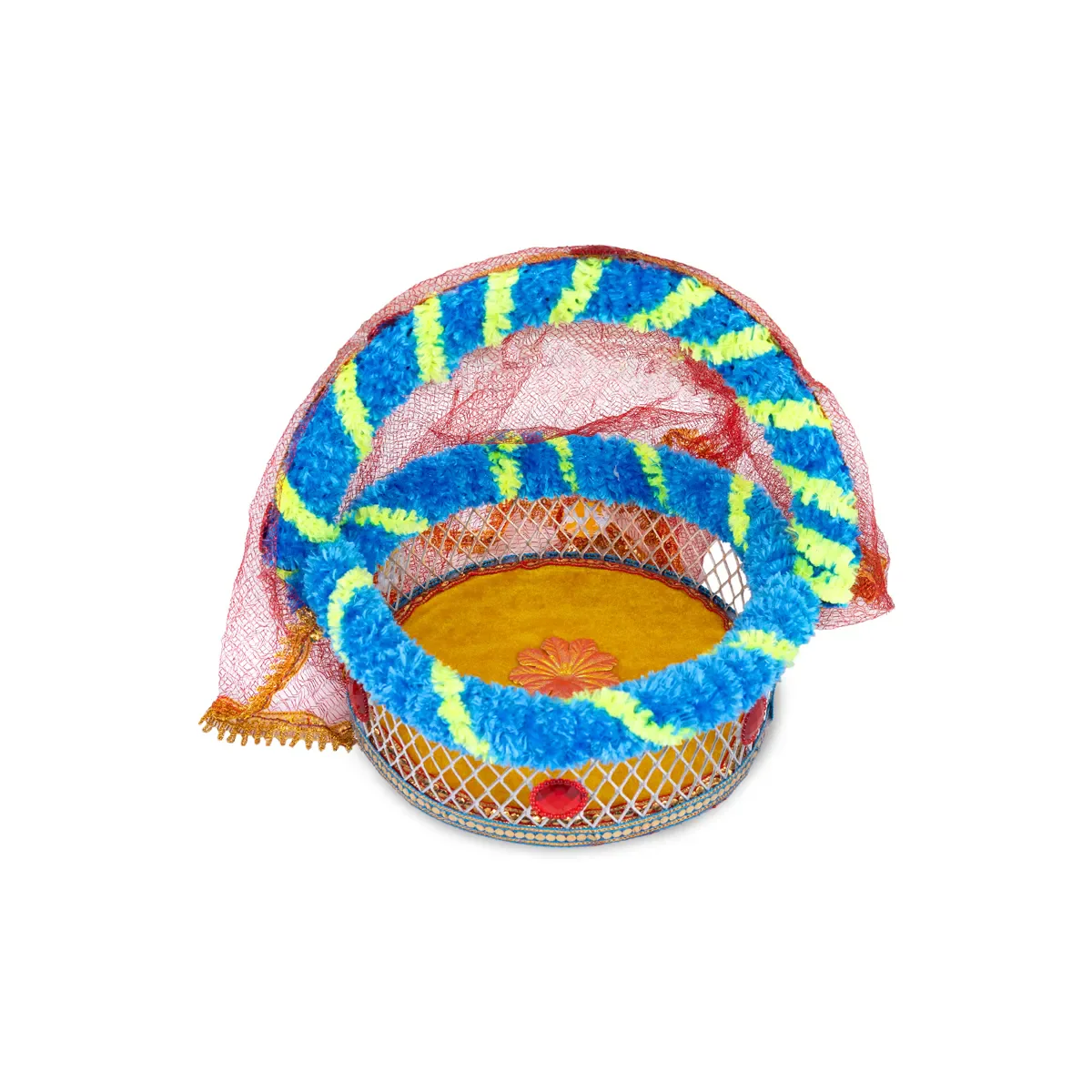 Laddu Gopal Basket With Handle - 8.5 x 8 Inches | Kanha Ji Ki Tokri/ Carry Basket for Little Krishna - Image 4