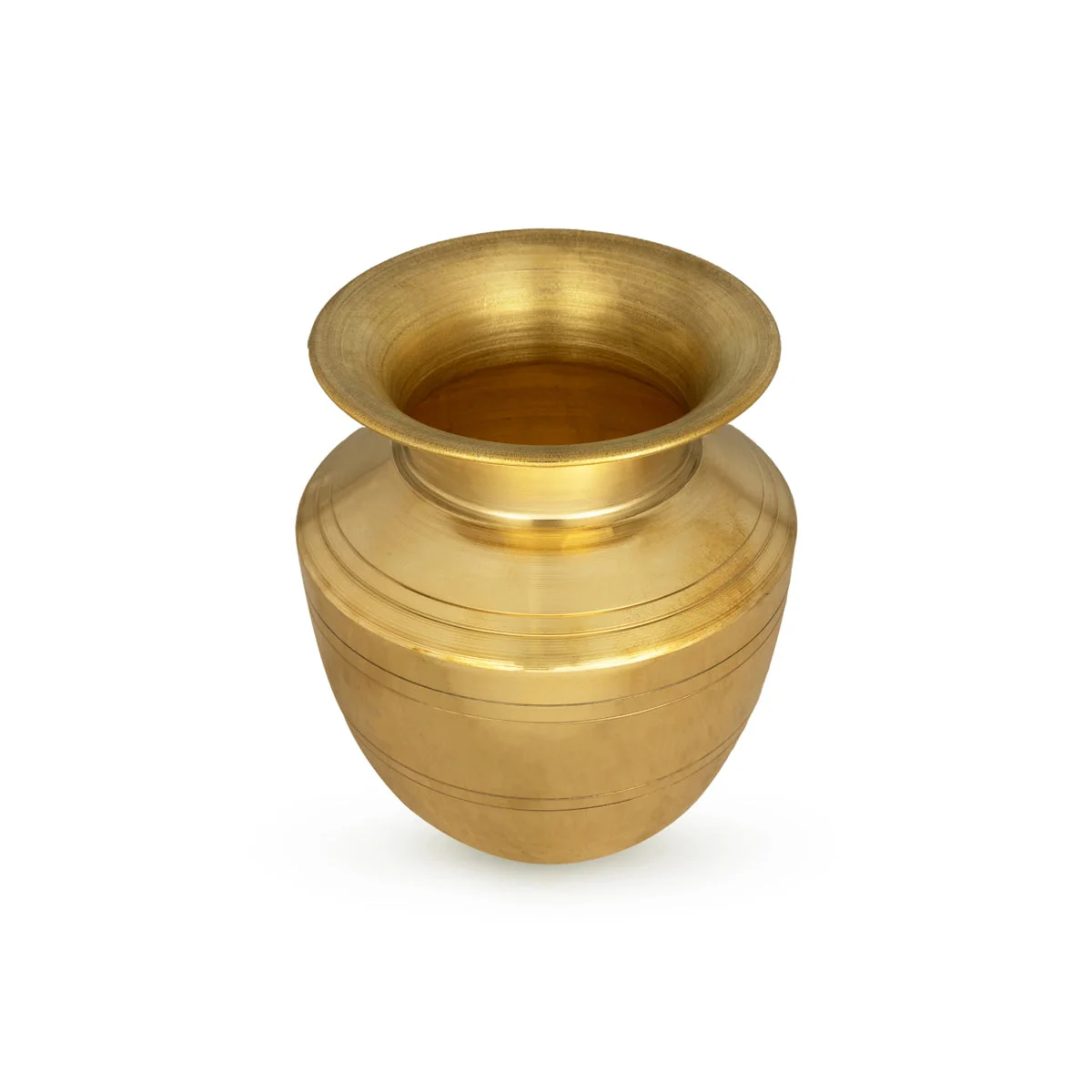 Lota - 5.5 x 4 Inches | Brass Chombu/ Brass Kalash/ Iyengar Vaishnav Pooja Pot for Home - Image 2