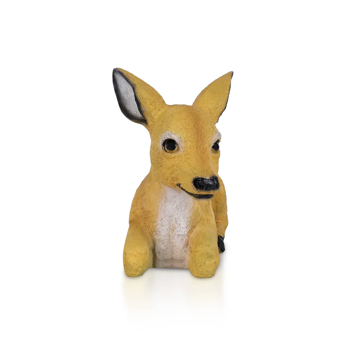 Lying Deer Statue - 8 X 11.25 Inches | Resin Deer Figurine/ Deer Sculpture Showpiece For Elegant Garden Decor - Image 2