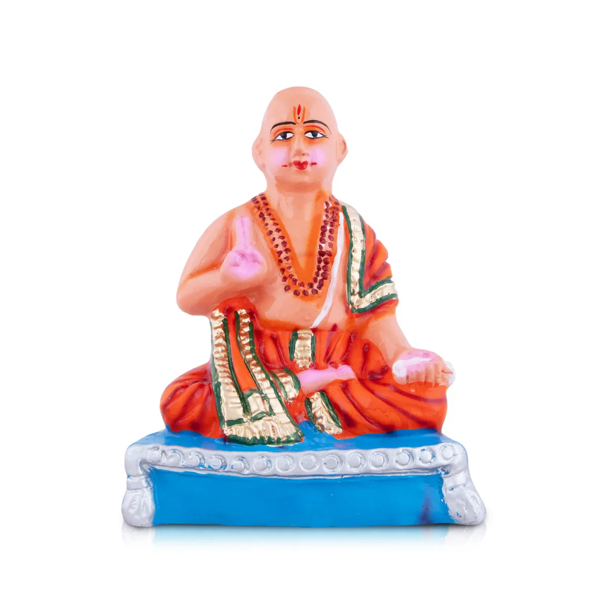Madhvacharya Paper Mache Golu Bommai - 9 x 6.5 Inches | Giri Golu Doll/ Navaratri Golu Bomma/Gombe/Bommai - Image 2
