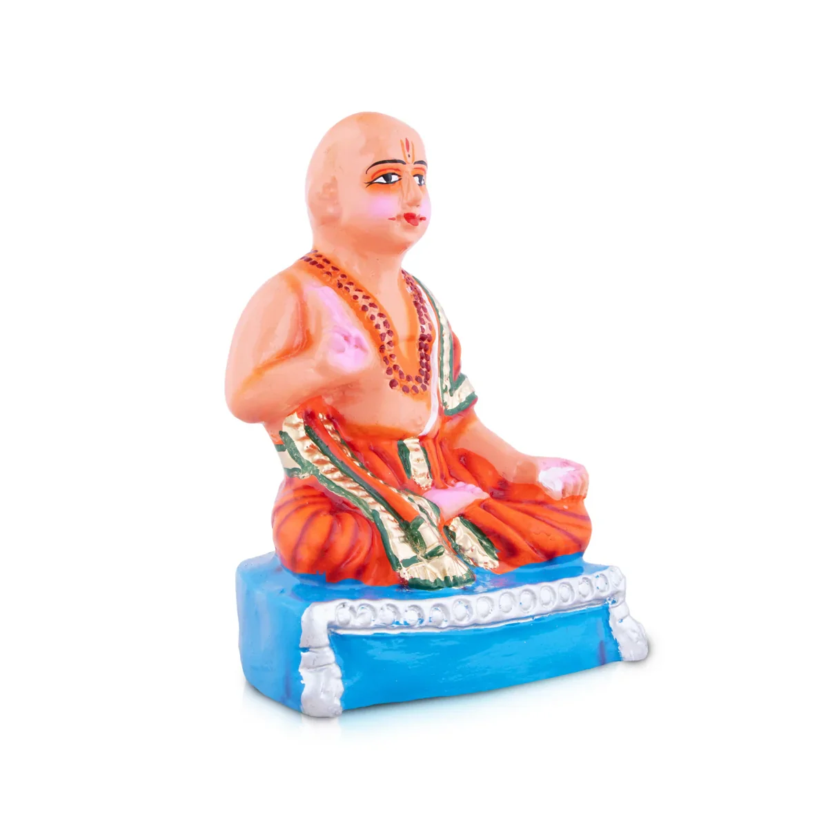 Madhvacharya Paper Mache Golu Bommai - 9 x 6.5 Inches | Giri Golu Doll/ Navaratri Golu Bomma/Gombe/Bommai - Image 3