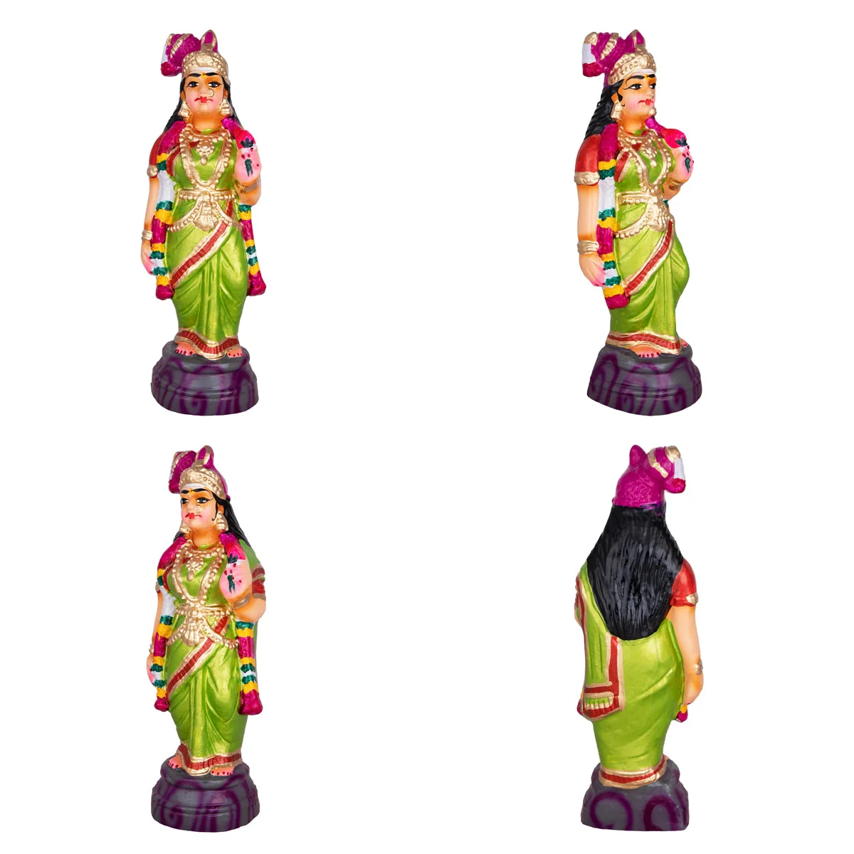 Madurai Veeran Clay Golu Bommai Set - 14 X 7 Inches | Navaratri Gombe/ Giri Golu Doll/ Navratri Decor - Image 2