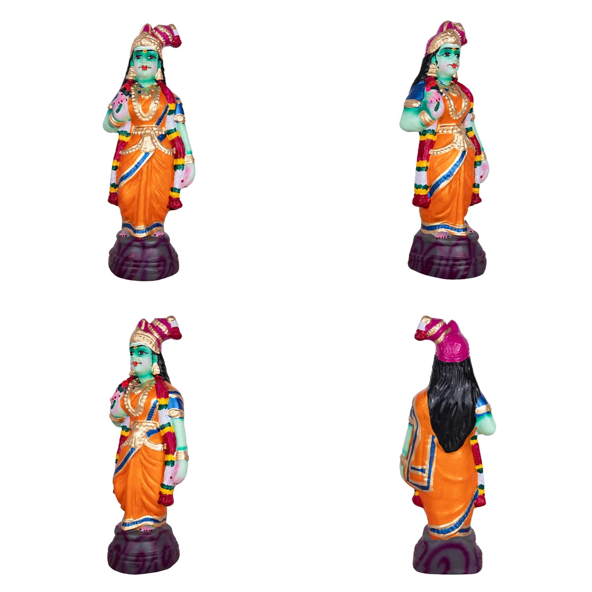 Madurai Veeran Clay Golu Bommai Set - 14 X 7 Inches | Navaratri Gombe/ Giri Golu Doll/ Navratri Decor - Image 3