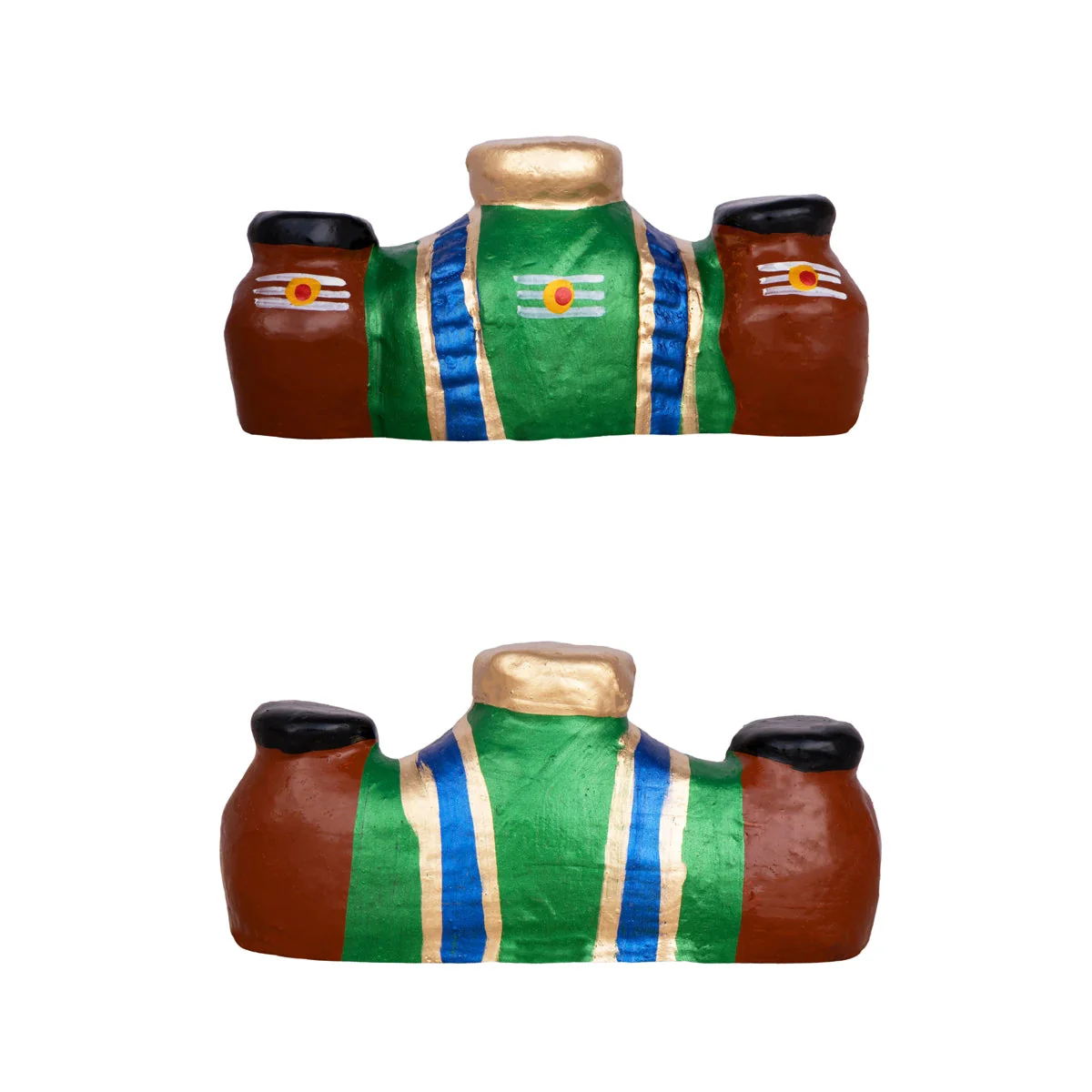 Madurai Veeran Clay Golu Bommai Set - 14 X 7 Inches | Navaratri Gombe/ Giri Golu Doll/ Navratri Decor - Image 5