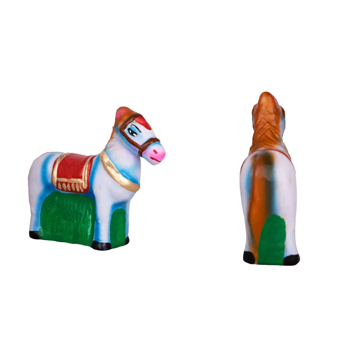 Madurai Veeran Clay Golu Bommai Set - 14 X 7 Inches | Navaratri Gombe/ Giri Golu Doll/ Navratri Decor - Image 7