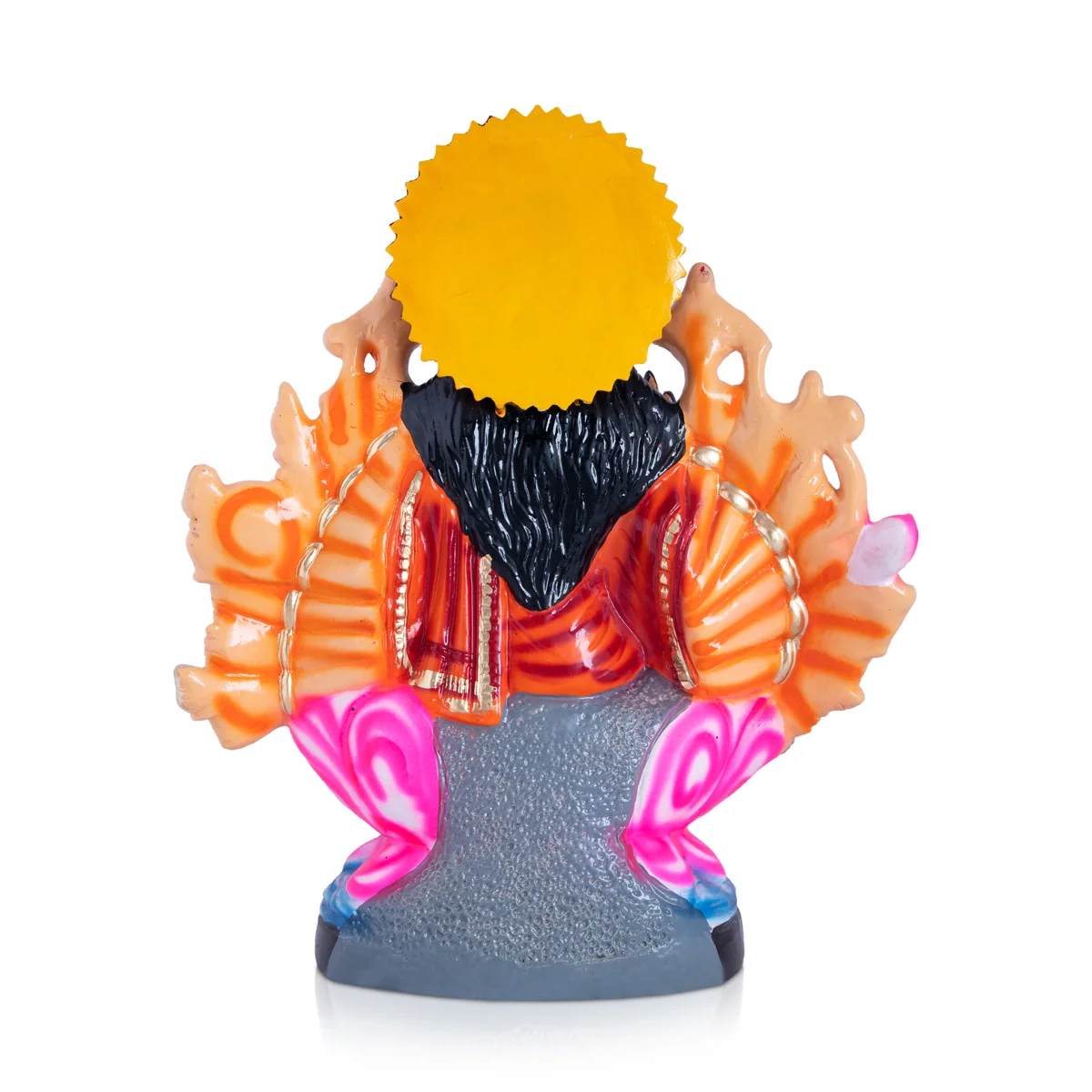 Maha Laxmi Devi with 18 Hands Paper Mache Golu Bommai - 20 x 16 Inches | Giri Golu Doll/ Navaratri Golu Bomma/Gombe/Bommai - Image 5