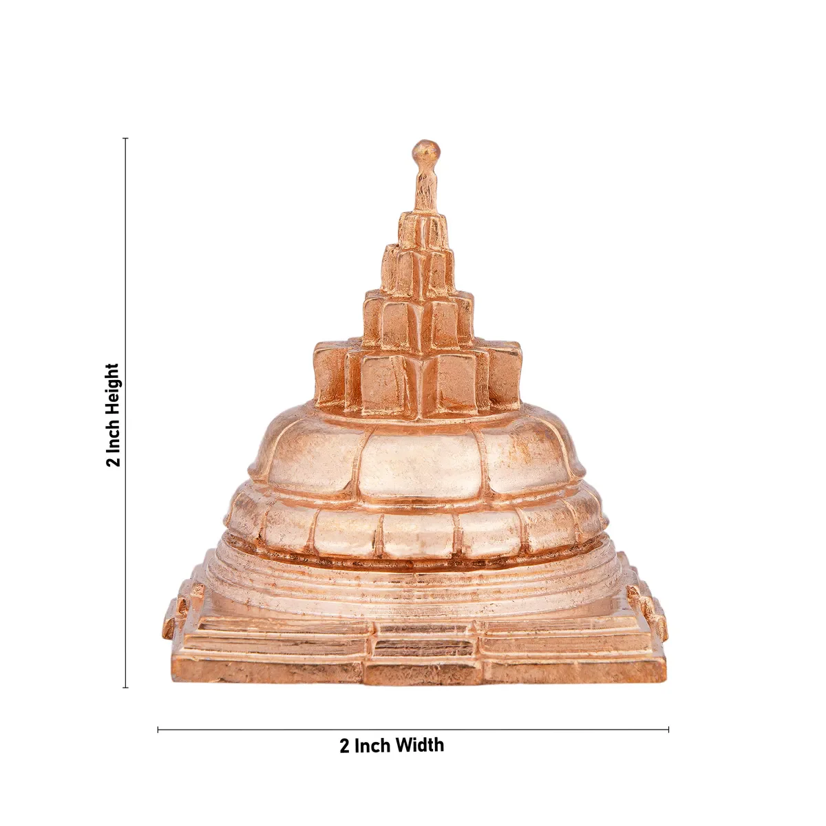 Maha Meru Shree Yantra - 2 X 2 Inches | Panchaloha Mahameru Yantra/ Sri Chakra Maha Meru For Pooja - Image 4