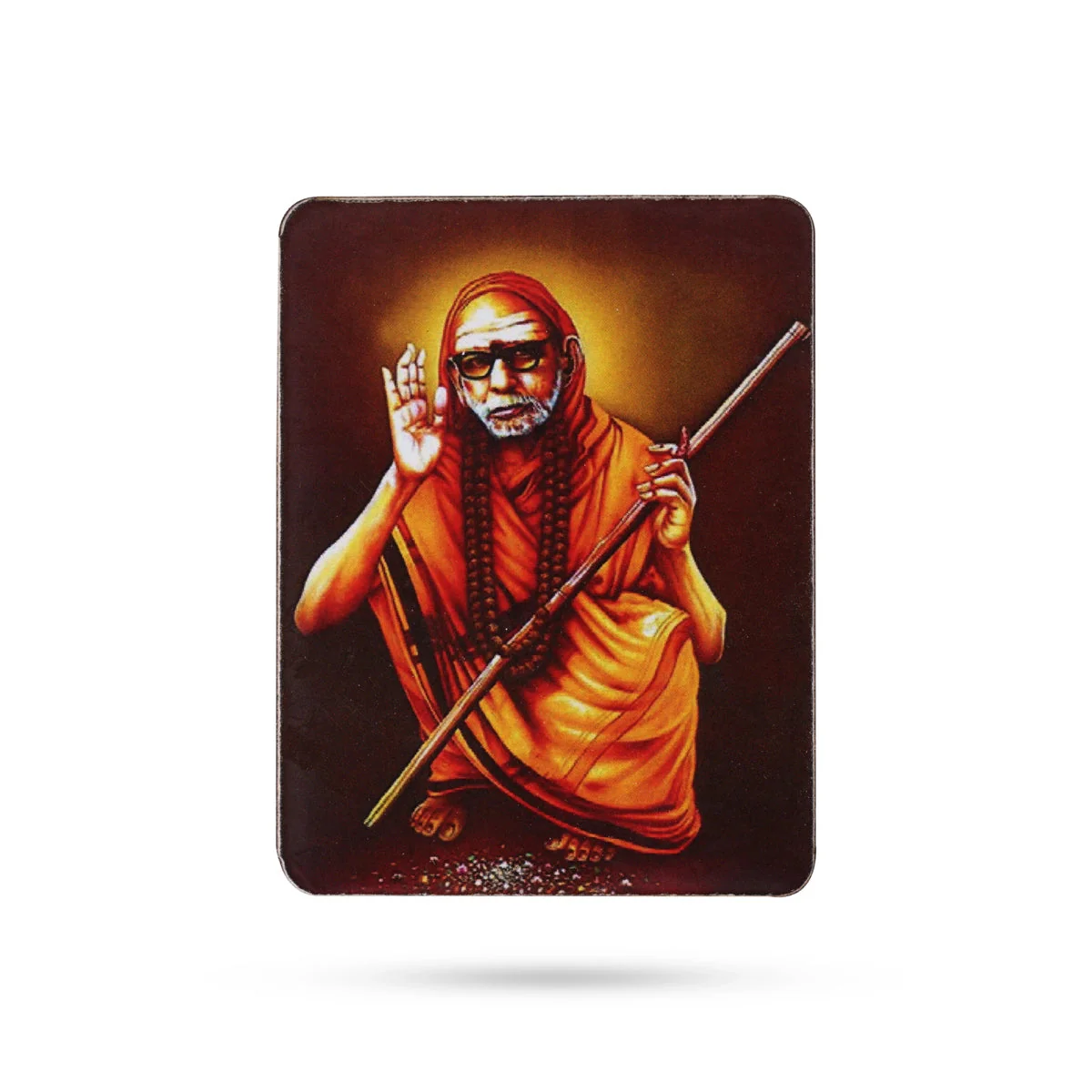 Maha Periyava Fridge Magnet - 3 X 2.25 Inches | Adi Shankarar Photo Magnet/ Picture Magnet For Car And Gifting - Image 5