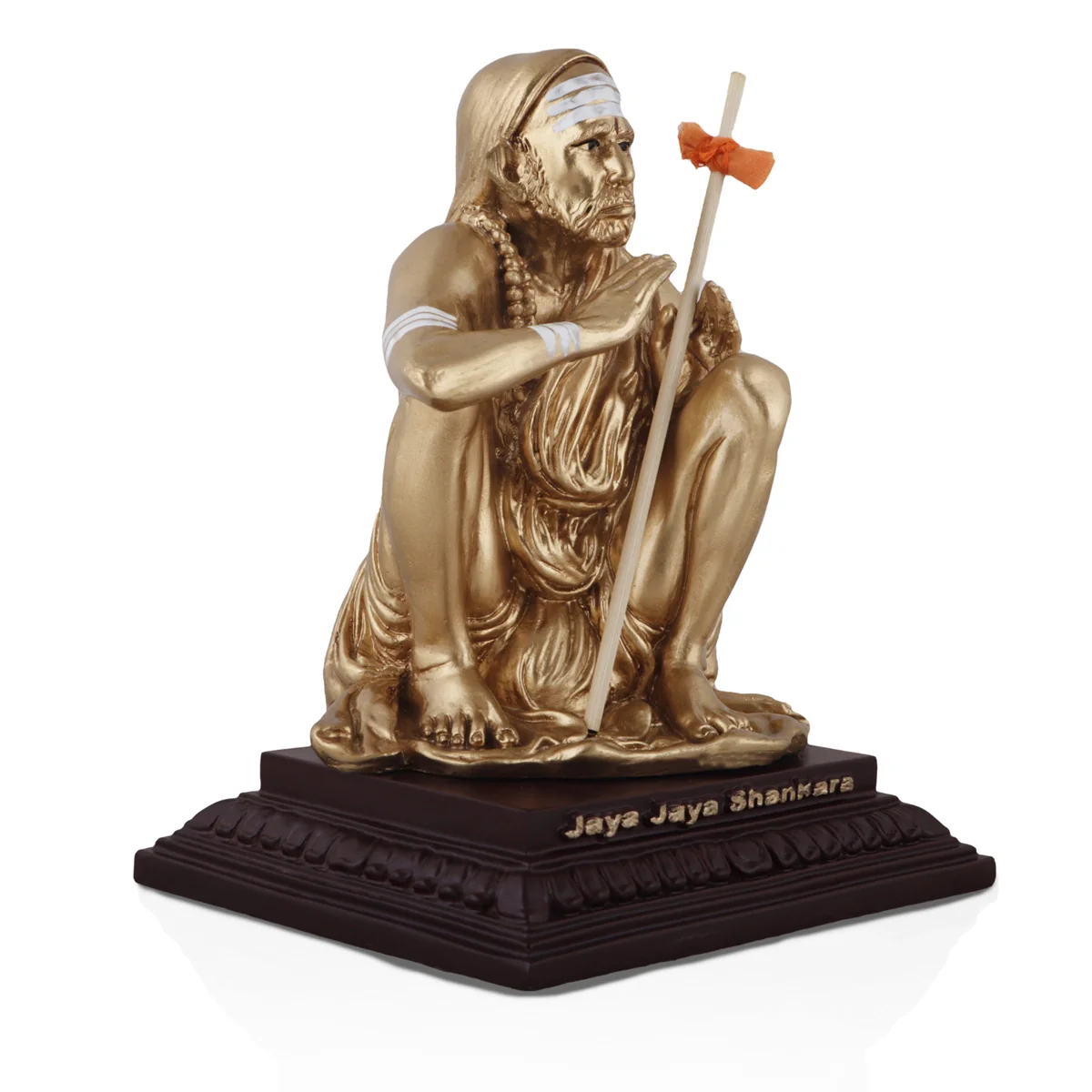 Maha Periyava Idol - 7.5 Inches | Shankaracharya Statue/ Marble Dust Statue for Home Decor - Image 3