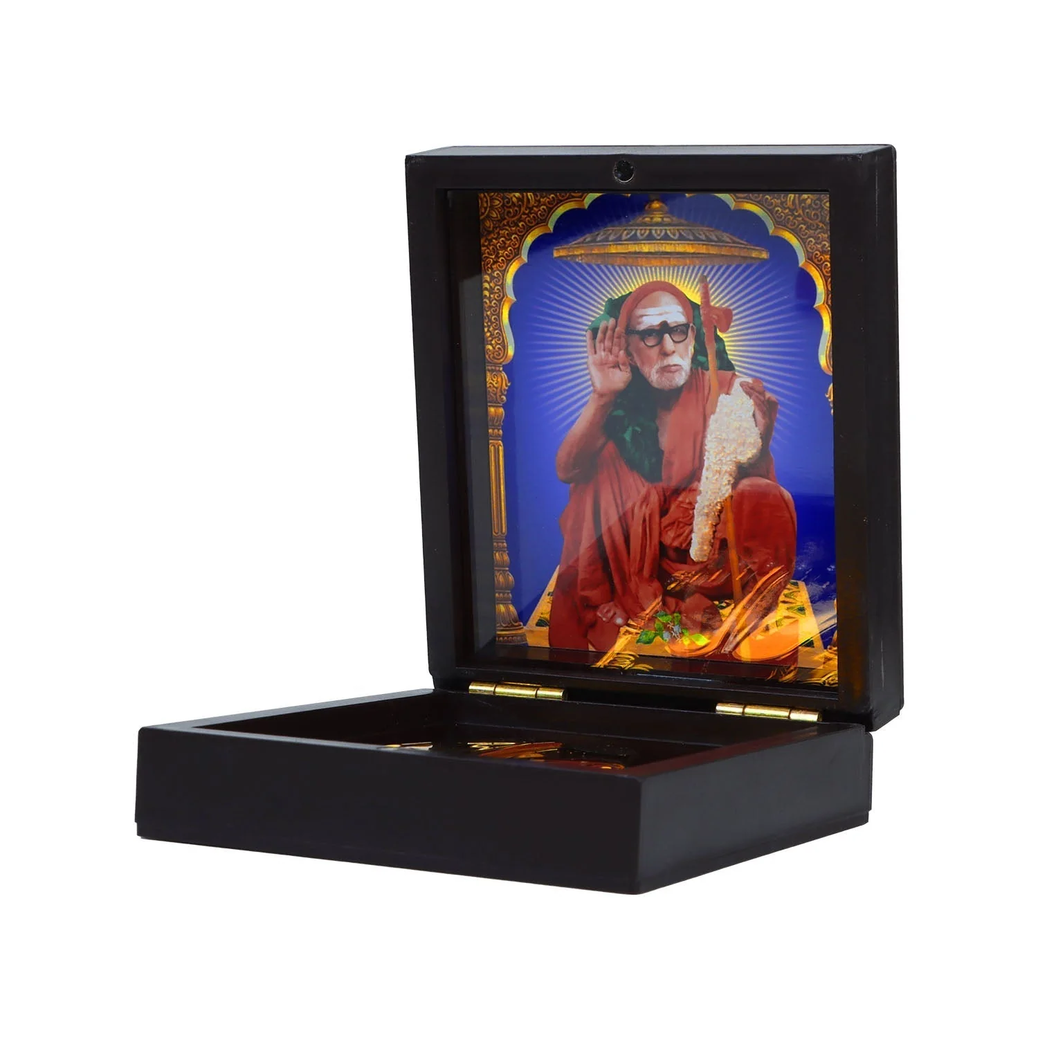 Maha Periyava Pooja Box - 1.5 x 4 Inches | Charan Paduka Box/ Padham Box for Pooja - Image 4