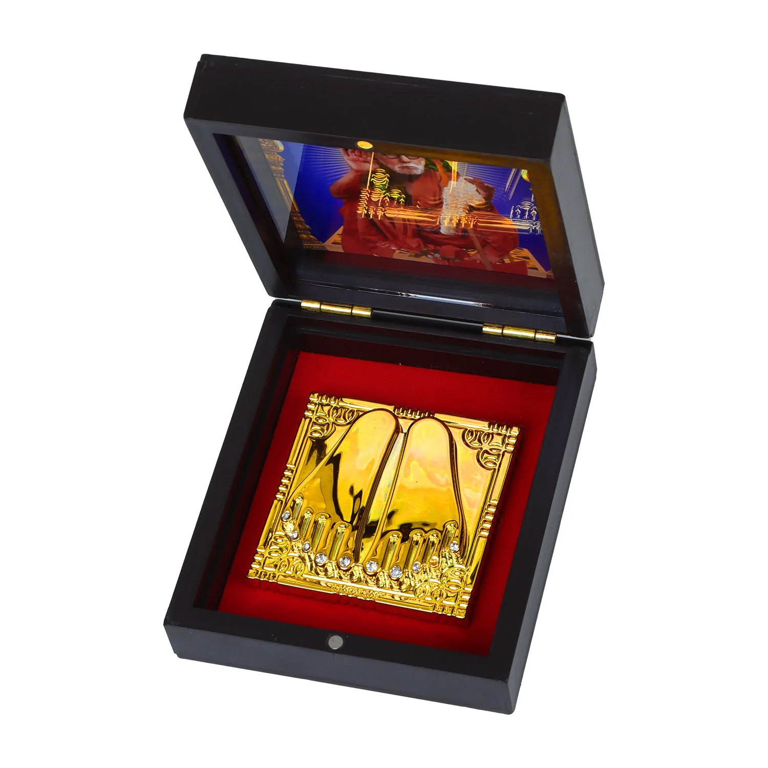 Maha Periyava Pooja Box - 1.5 x 4 Inches | Charan Paduka Box/ Padham Box for Pooja - Image 5