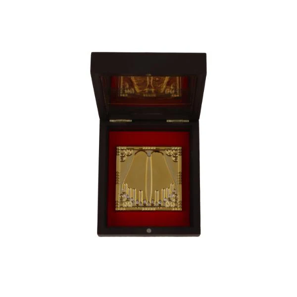 Mahalakshmi Design Pooja Box - 1.5 X 4 X 4.5 Inches | Charan Paduka Box/ Laxmi Puja Box For Home - Image 2