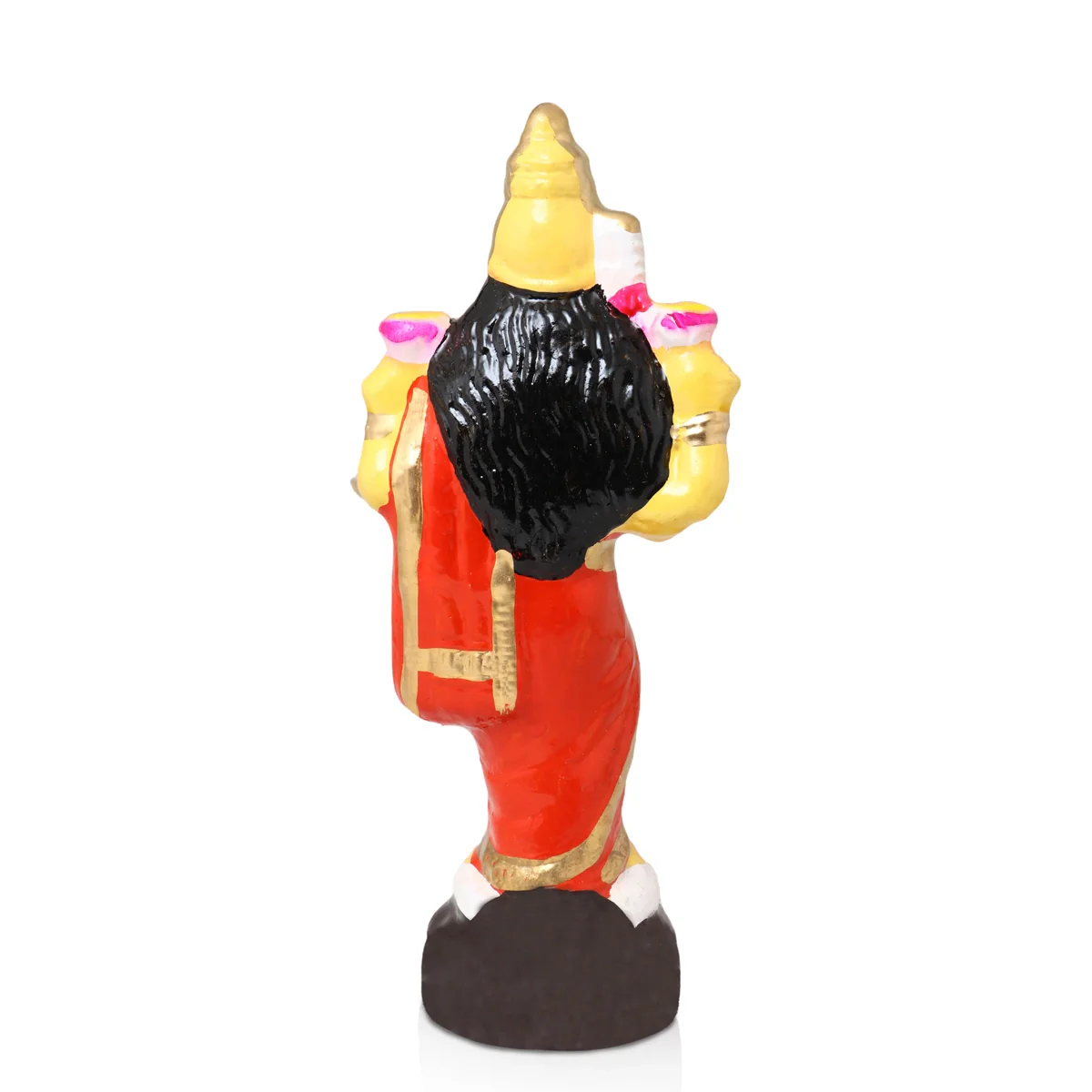 Mahavishnu Lakshmi Clay Golu Bommai Pair - 10 x 4 Inches | Giri Golu Doll/ Navaratri Golu Bomma/Gombe/Bommai - Image 4