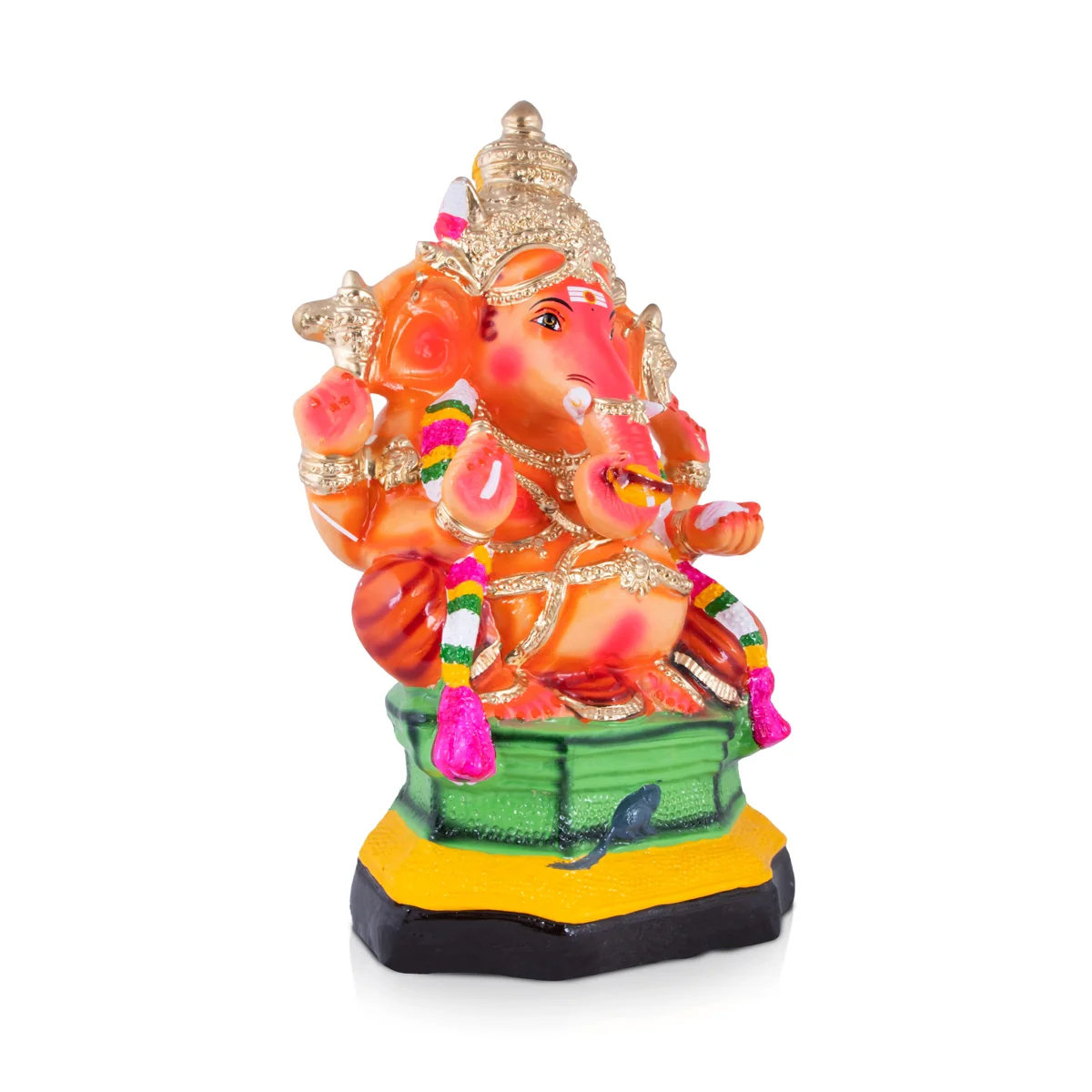 Malai Vinayagar Paper Mache Golu Bommai - 19 x 12 Inches | Giri Golu Doll/ Navaratri Golu Bomma/Gombe/Bommai - Image 3