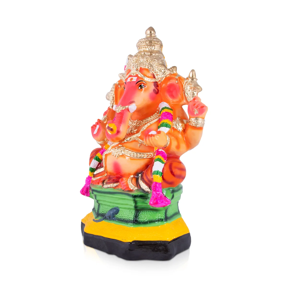 Malai Vinayagar Paper Mache Golu Bommai - 19 x 12 Inches | Giri Golu Doll/ Navaratri Golu Bomma/Gombe/Bommai - Image 4