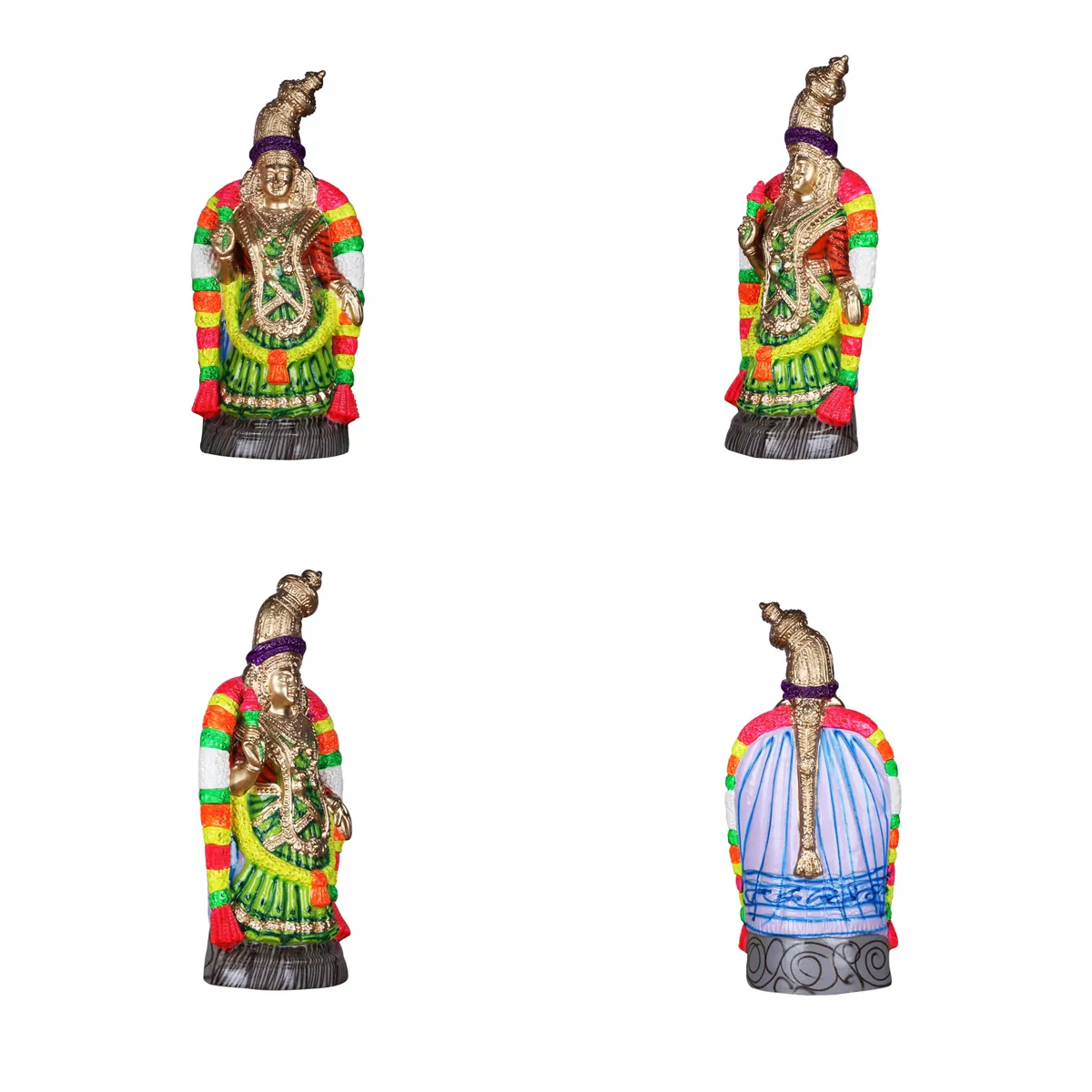 Malayappaswamy Sridevi Bhudevi Paper Mache Golu Bommai - 24 Inches | Giri Golu Doll/ Navaratri Golu Bomma/Gombe/Bommai - Image 3