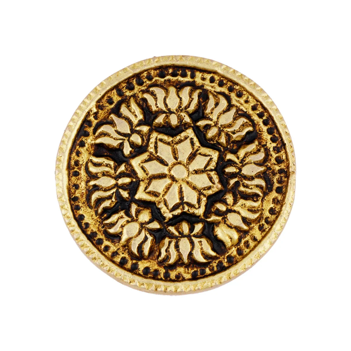 Manai Palagai - 0.25 x 1.5 Inches | Antique Brass Chowki/ Patla for Pooja/ 70 Gms Approx - Image 3