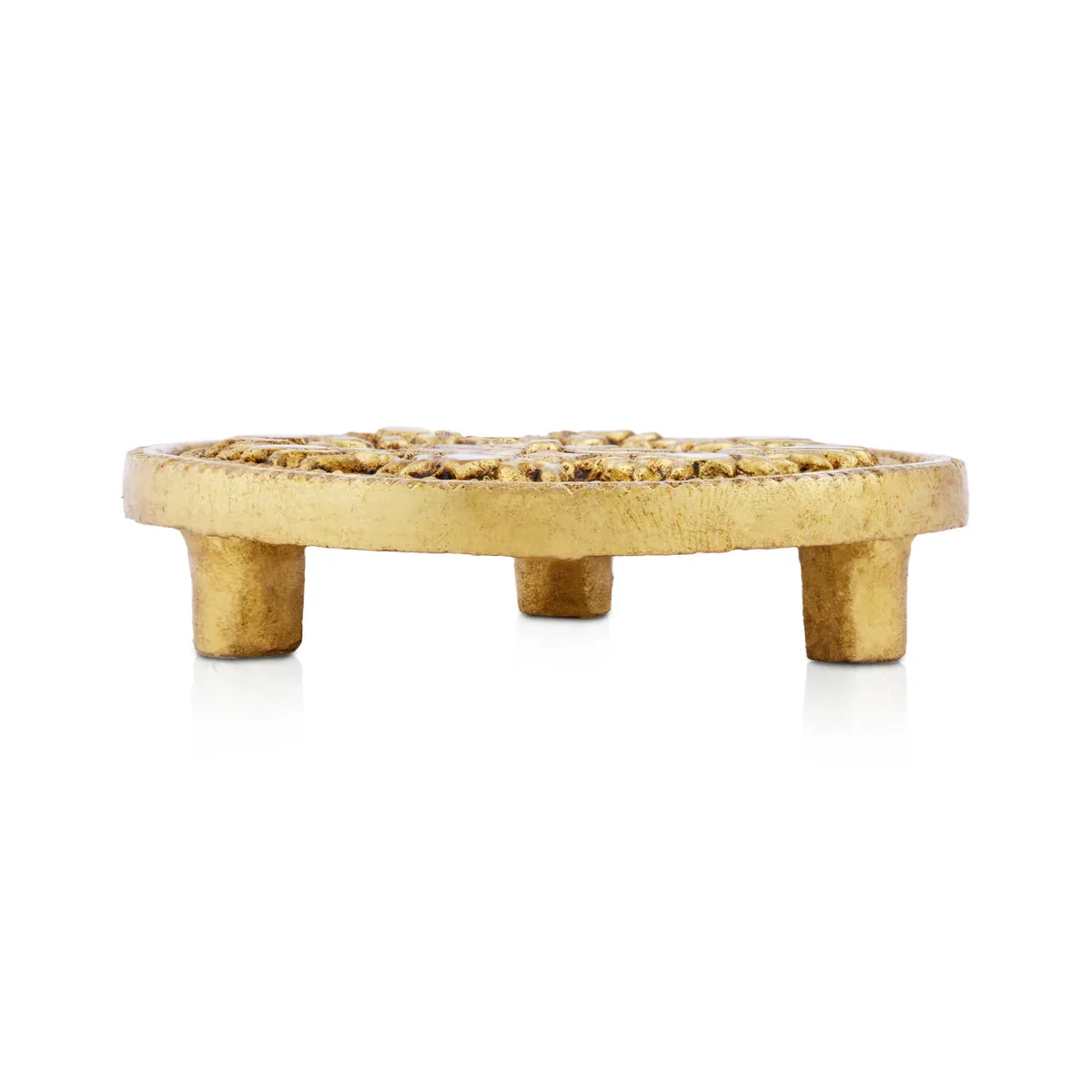 Manai Palagai - 0.5 x 3 Inches | Antique Brass Chowki/ Patla for Pooja/ 200 Gms Approx