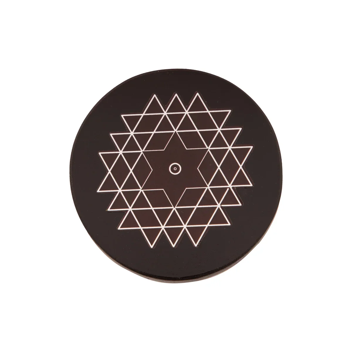Manai Palagai - 1 x 3 Inches | Mata Ki Chowki/ Round Wooden Patla/ Rangoli Design Bajot for Pooja/ 50 Gms Approx - Image 2