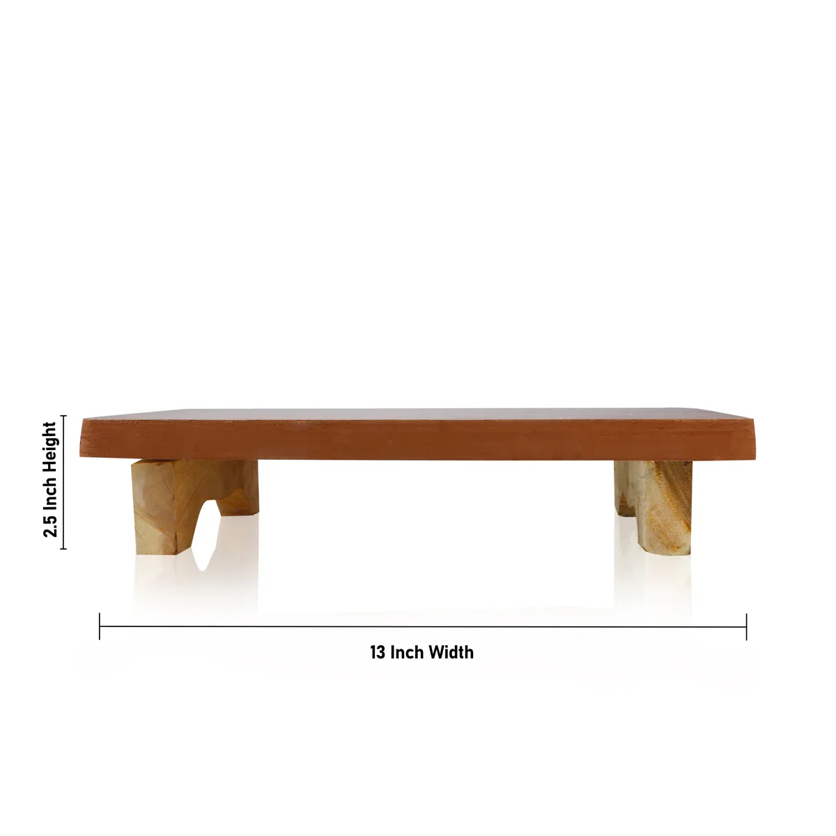 Manai Palagai - 2.5 x 13 x 7.5 Inches | Wooden Chowki/ Patla for Pooja - Image 4