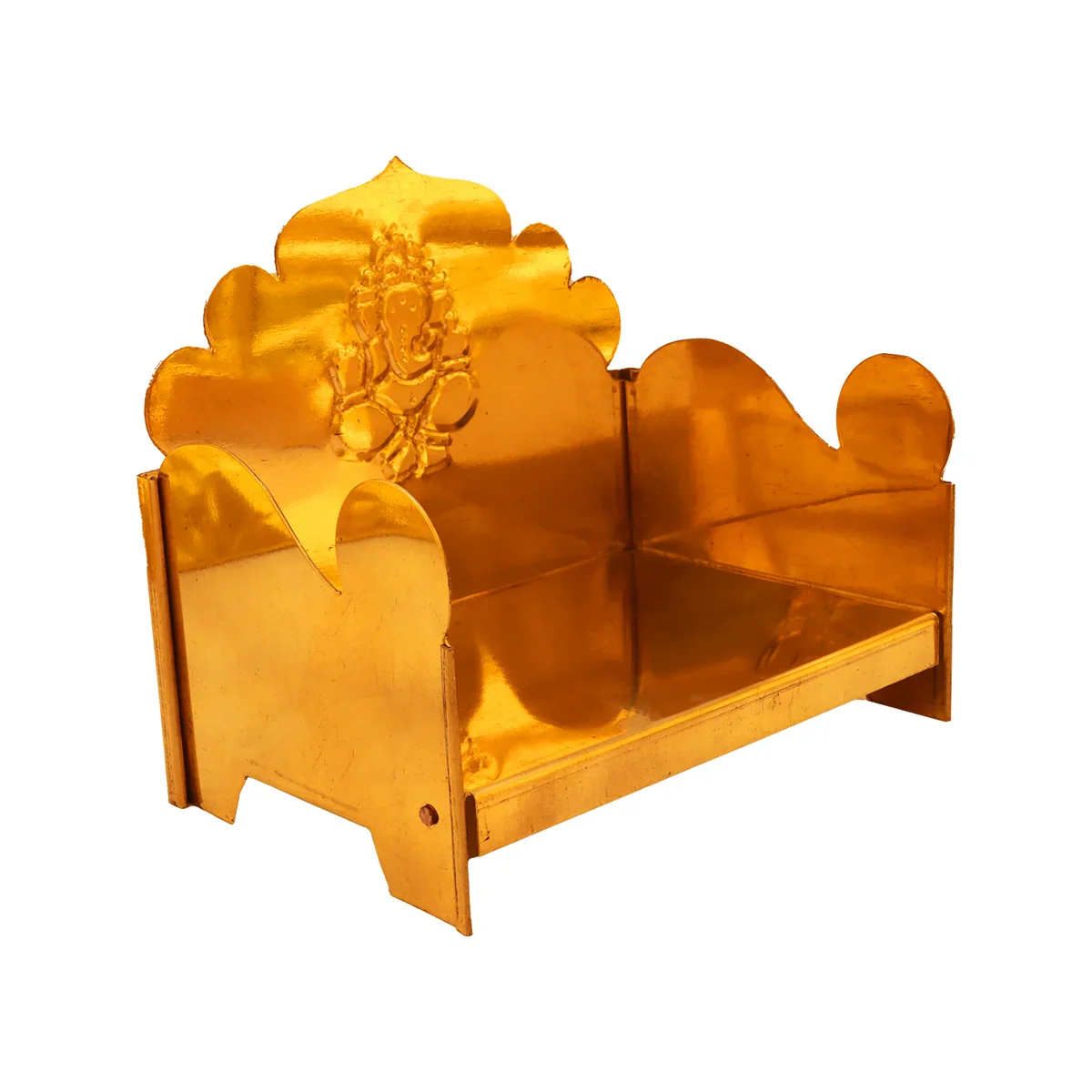 Manai Palagai - 7 x 7.5 x 5 Inches | Brass Chowki/ Patla for Home/ 750 Gms - Image 3