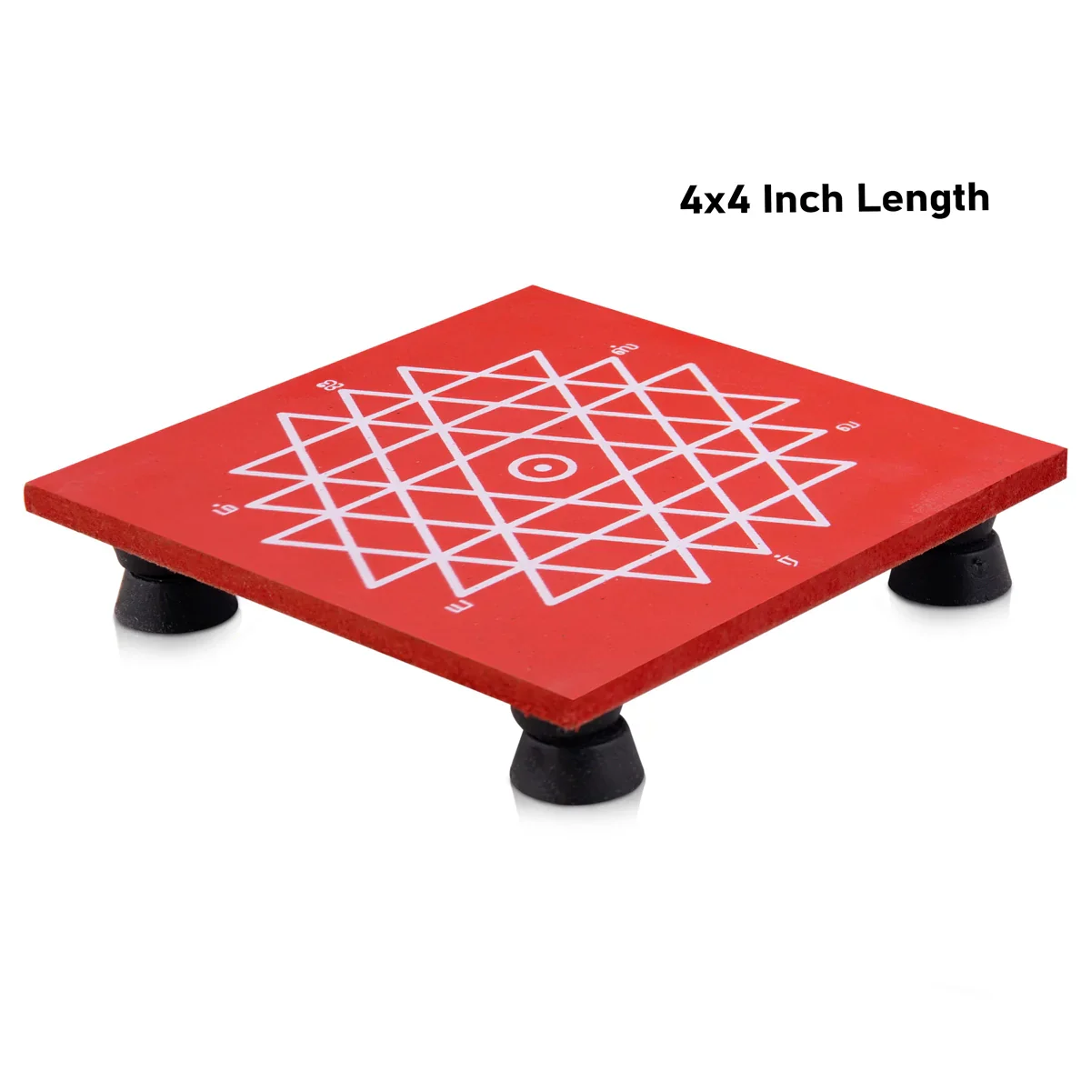 Manai Palagai with Leg - 4 x 4 Inches | Wooden Chowki/ Square Shape Patla for Pooja - Image 29