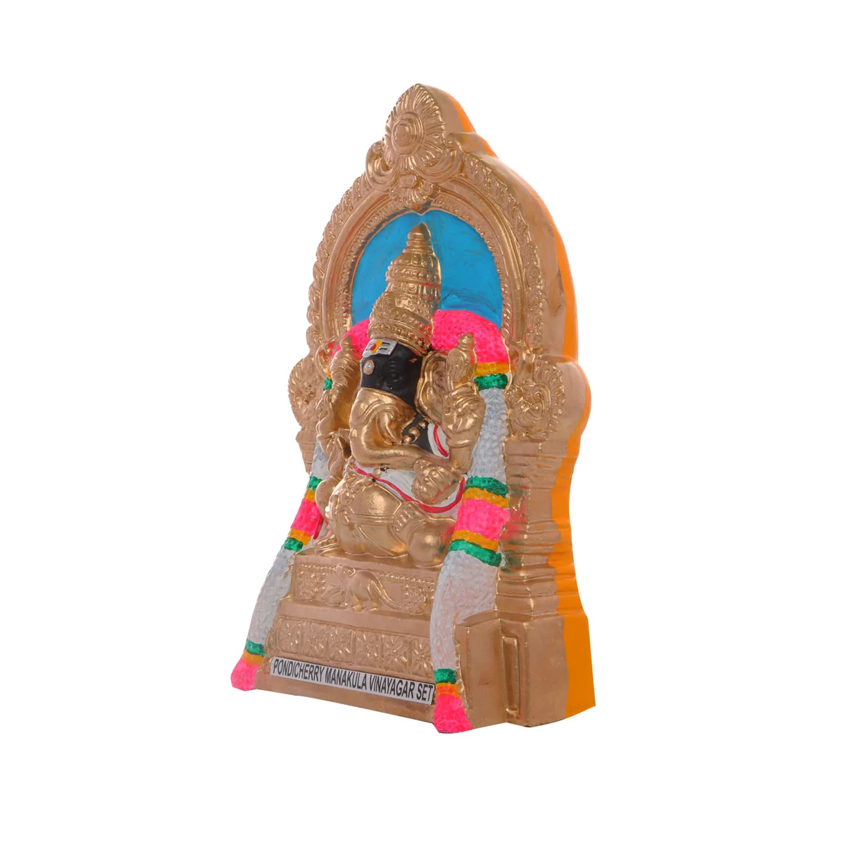 Manakula Vinayaka Idol Clay Golu Bommai Set- 10 X 7.5 Inches | Navaratri Golu Gombe/Giri Golu Doll/Navratri Decor - Image 2