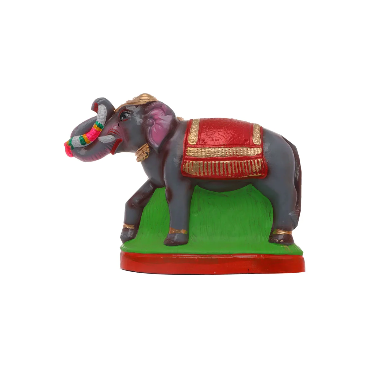 Manakula Vinayaka Idol Clay Golu Bommai Set- 10 X 7.5 Inches | Navaratri Golu Gombe/Giri Golu Doll/Navratri Decor - Image 7