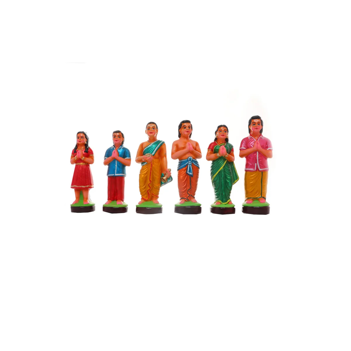 Manakula Vinayaka Idol Clay Golu Bommai Set- 10 X 7.5 Inches | Navaratri Golu Gombe/Giri Golu Doll/Navratri Decor - Image 8